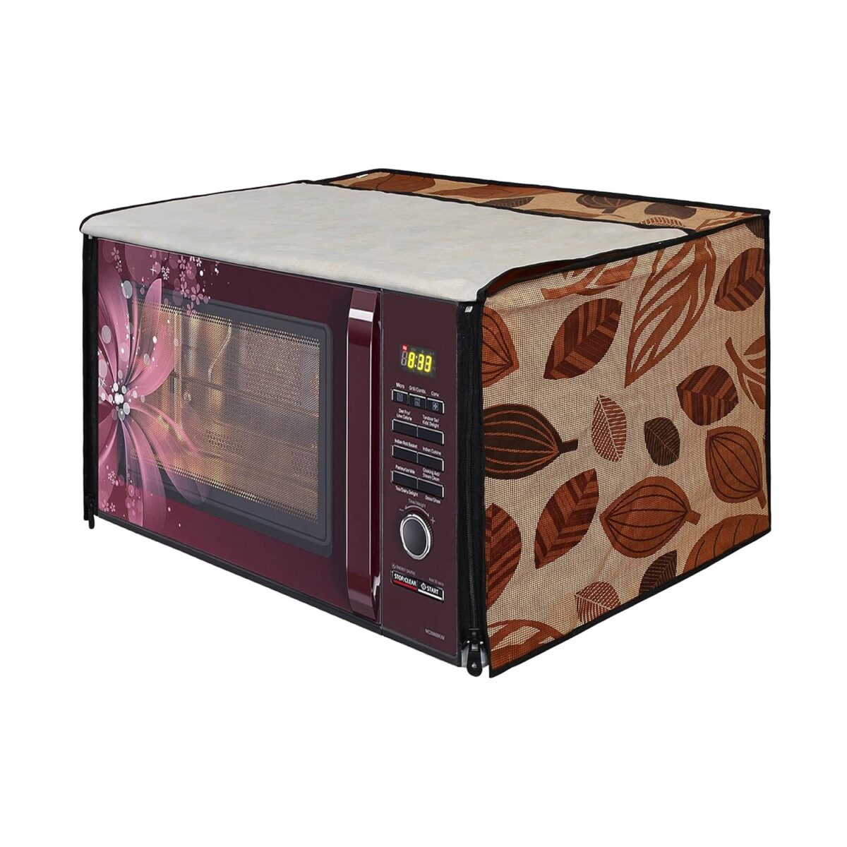 Lithara Printed Waterproof Microwave Oven Cover for LG 32 Litre Convection Microwave Oven MC3286BRUM | Sams19 (Multicolor)