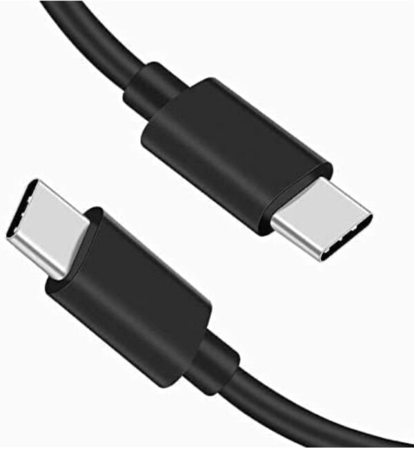 Type-C to Type-C Cable for Amazon Fire Max 11 Original USB Data & Charging Cable PD Dash WRAP Fast Charging 60W High Speed Rapid Fast Turbo QC 3.0 Charging Cable (Black, 4Amp, SE.C2)