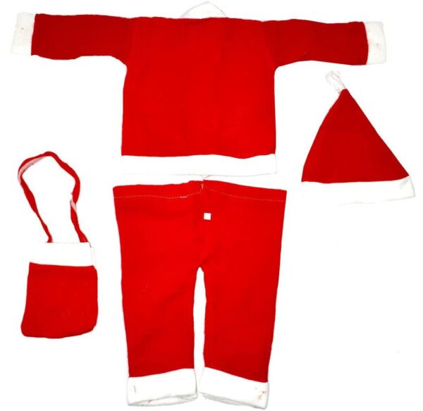 Amazon Brand VVK- christmas X-mas Special Santa Claus Dress Best for Baby boy & Girls Kids (0-12 Months) Red AA16 (Size-2)