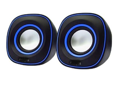 Multimedia USB Speaker SW-0040, Mini Speakers for Laptop, Desktop Computer, Tablet PC, Home Theatre System, Gaming Headphones, (Multi Color)