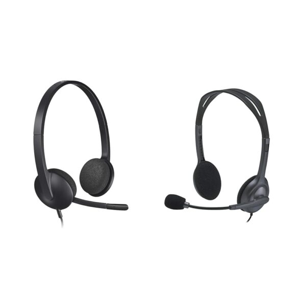 Logitech H340 Stereo Wired Over Ear Headphones with Mic with Noise-Cancelling, USB, Pc/Mac/Laptop -