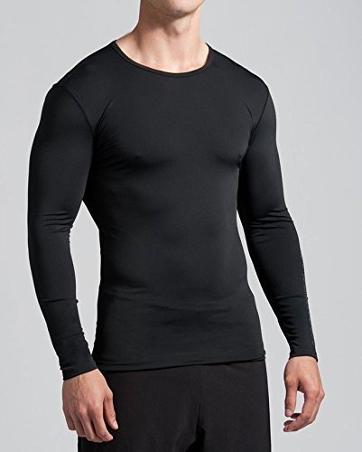 CW Compression Skin Full Sleeve Top for Men's Multi Sports Cricket Cycling, Football, Badminton, Gym, Fitness & Other Outdoor Inner Wear Black (XL)