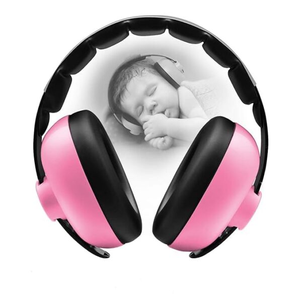 Melgoza Baby Ear Protection Noise Cancelling Headphones for Babies and Toddlers, Adjustable Baby Earmuffs for Noise Reduction for Ages 0-3 Babies, Baby Soundproof Headphones for Sleeping