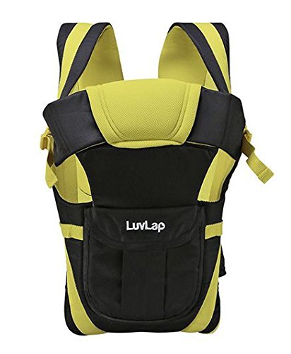 Luv Lap Elegant 4 Way Baby Carrier - Black & Green