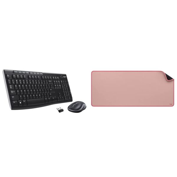 Logitech MK270r Wireless Keyboard and Mouse Combo for Windows, 2.4 GHz Wireless, Spill-Resistant Des