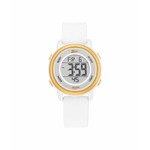 Zoop Digital Gray Dial Unisex-Child Silicone Watch-16015Pp04