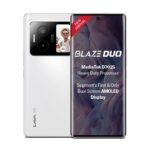 Lava Blaze Duo 5G (Artic White, 6GB RAM, 128GB Storage) |Segment's First Secondary Screen|120 Hz Curved Amoled Display | 64 MP Camera (Sony Sensor) | MediaTek Dimensity 7025 Processor