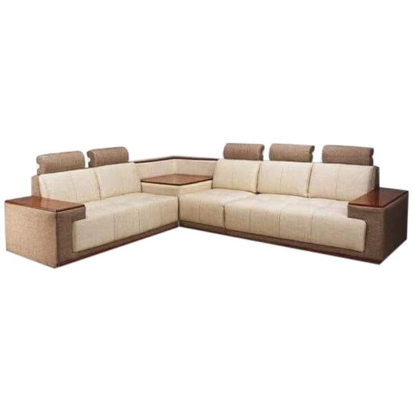 Zabak Furniture 3+2 Hometown Wood Sofa Set Perfect for Living Room, Standard Size, Multicolour