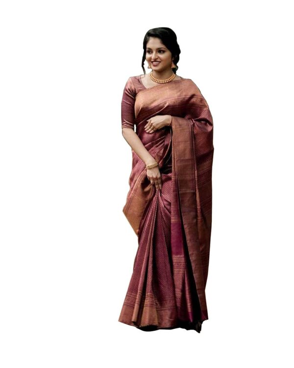 Avantika Fashion Women's Kanjivaram Soft Lichi Silk Banarasi Sarees With Blouse Piece