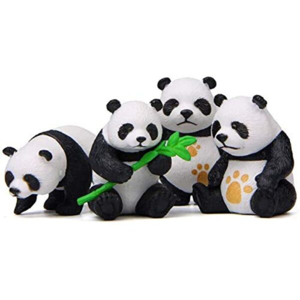 SATYAM KRAFT 1 Set Panda Miniature Set for Unique Gift,Home Decor, Christmas, Living Wedding Room,Office,Restaurant Decor,Showpiece, Decoration Items(Multicolor)(Poly Resin)(Pack of 1 Set)(4 x 2 cm)