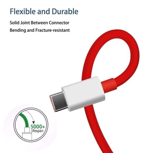 Fast Type C Usb Cable For Vivo Z1x Original USB Type C Sync Cable Quick Charge Cable Speed Strong High Speed Data Sync Transfer Cable Best Tangle Free Cable (Red, ST.O1, 4Amp)