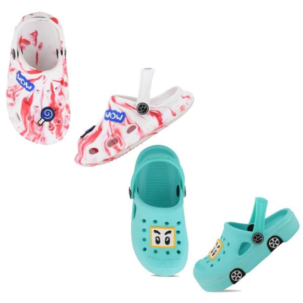 ONFEET Kids Clogs Combo for Daily Use, Stylish Clogs Slippers for Kids