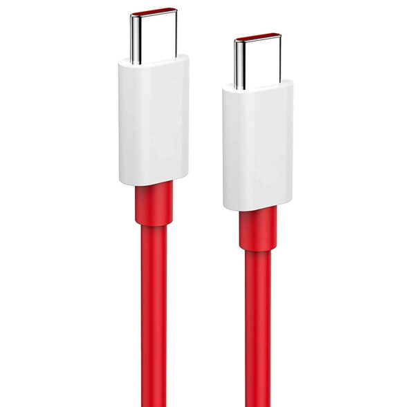 Type-C To Type-C Cable For Amazon Fire Max 11 Original USB Data & Charging Cable PD Dash WRAP Fast Charging 60W High Speed Rapid Fast Turbo QC 3.0 Charging Cable (RED, 4Amp, SZ.C)