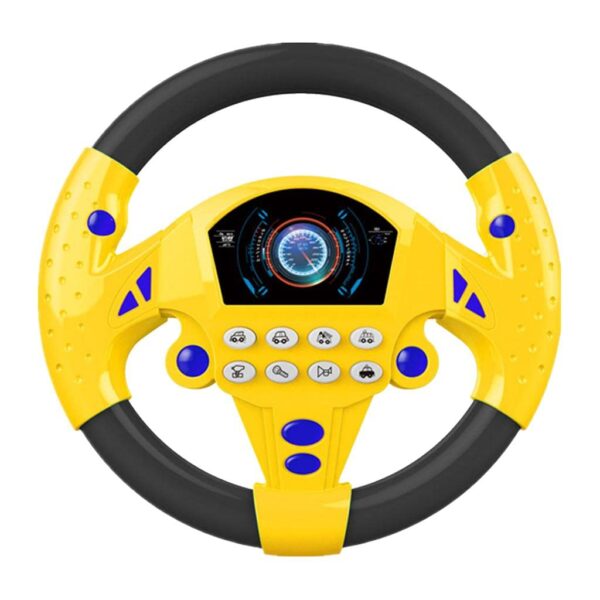 Enakshi (LABEL) Simulated Steering Wheel Toy Pretend Adventure Toy for Kids Yellow