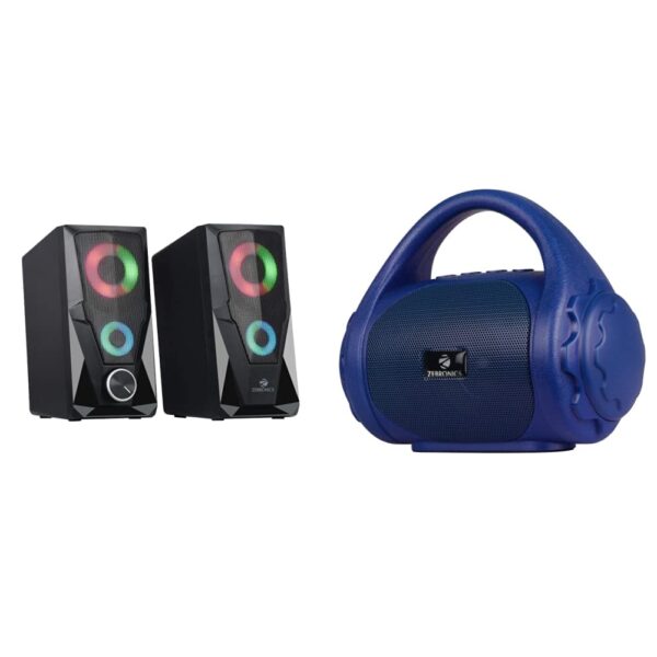 Zebronics Zeb-Warrior 2.0 Multimedia Speaker With Aux Connectivity,USB Powered And Volume Control