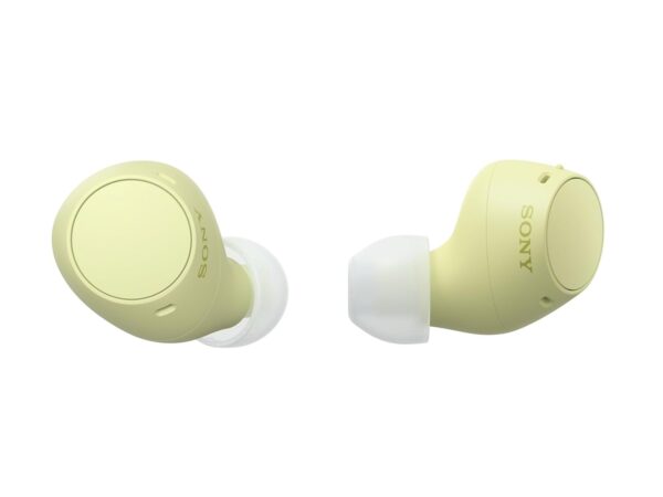 Sony Wf-C510 Truly Wireless Bluetooth Earbuds with Mic, TWS, Up to 22 Hours Battery, in Ear, Ambient Sound Mode, Small and Comfortable, Ipx4- Yellow