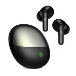 pTron Zenbuds Evo in-Ear TWS Earbuds, Built-in HD mics with TruTalk AI-ENC for Stereo Calls, 45ms Movie/Music Modes, 32Hrs Playtime, Bluetooth v5.3, IPX5 & Type-C Fast Charging (Jet Black)