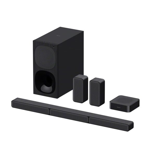 Sony HT-S40R Real 5.1ch Dolby Audio Soundbar for TV with Subwoofer & Wireless Rear Speakers, 5.1ch Home Theatre System (600W, Bluetooth & USB Connectivity, HDMI & Optical Connectivity, Sound Mode)