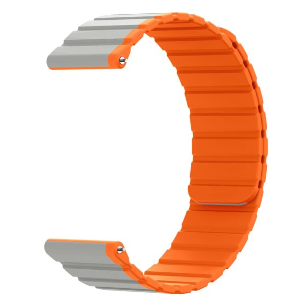 YODI 20MM Dual Color Magnetic Silicone Sport Strap Band For Amazfit GTS 2 Mini | GTS | GTS 2 | GTS 2e, Noise Colorfit Brio | Qube | Qube Oxy | Qube O2, Samsung Gear Sport SM-R600 Smart Watch For Men Women