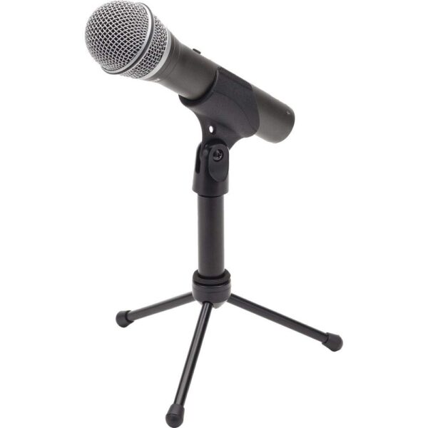 Samson Q2U USB/XLR Dynamic Handheld Microphone Recording and Podcasting Pack (Includes Mic Clip, Desktop Stand, Windscreen and Cables) (Unidirectional, Black)