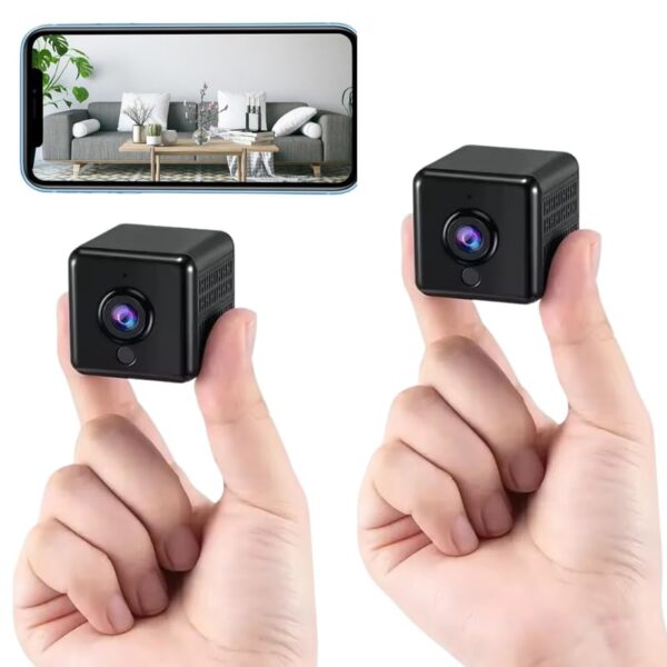 Drumstone { Buy ONE GET ONE ) 1080P HD Mini Spy Camera - Compact Wireless Hidden Camera with Motion Detection | Ideal for Home Security, Nanny Cam, & Baby Monitor - 𝟏𝟓 Years Warranty