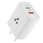 Ambrane 20W Dual Port BoostedSpeed USB Charger with Power Delivery & Quick Charge, Made in India, Multi-Layer Protection, iPhone & Android Compatibility (Raap H11, White)