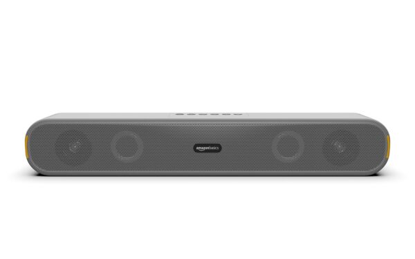 (Refurbished) amazon basics X12 16W Bluetooth Soundbar with 1200 mAh Battery | 2X Bass | Up to 10 hrs of playback | Bluetooth 5.3, Aux & USB Connectivity (Grey)