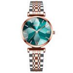 NIBOSI Women Stainless Steel Watches Analog Rose Gold Band and Square Dial Women's Watch for Girls&Miss&Ladies Diamond Studded with Stylish Watches Waterproof