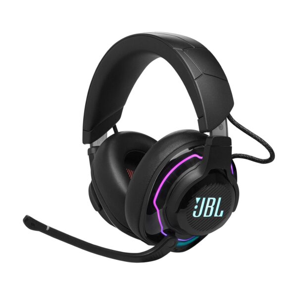 JBL Quantum 910 Wireless Over Ear Gaming Headset with Mic, ANC, 50mm Neodymium Drivers, Spatial Audio, Integrated Head Tracking, 39H Playtime, Low Latency, Boom Mic, 2.4GHz Wireless Dongle (Black)