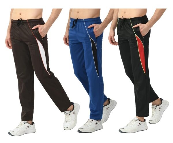 IndiWeaves Mens Polyester Lower Comfy Regular Fit Track Pants [Pack of 3] Multicolor28