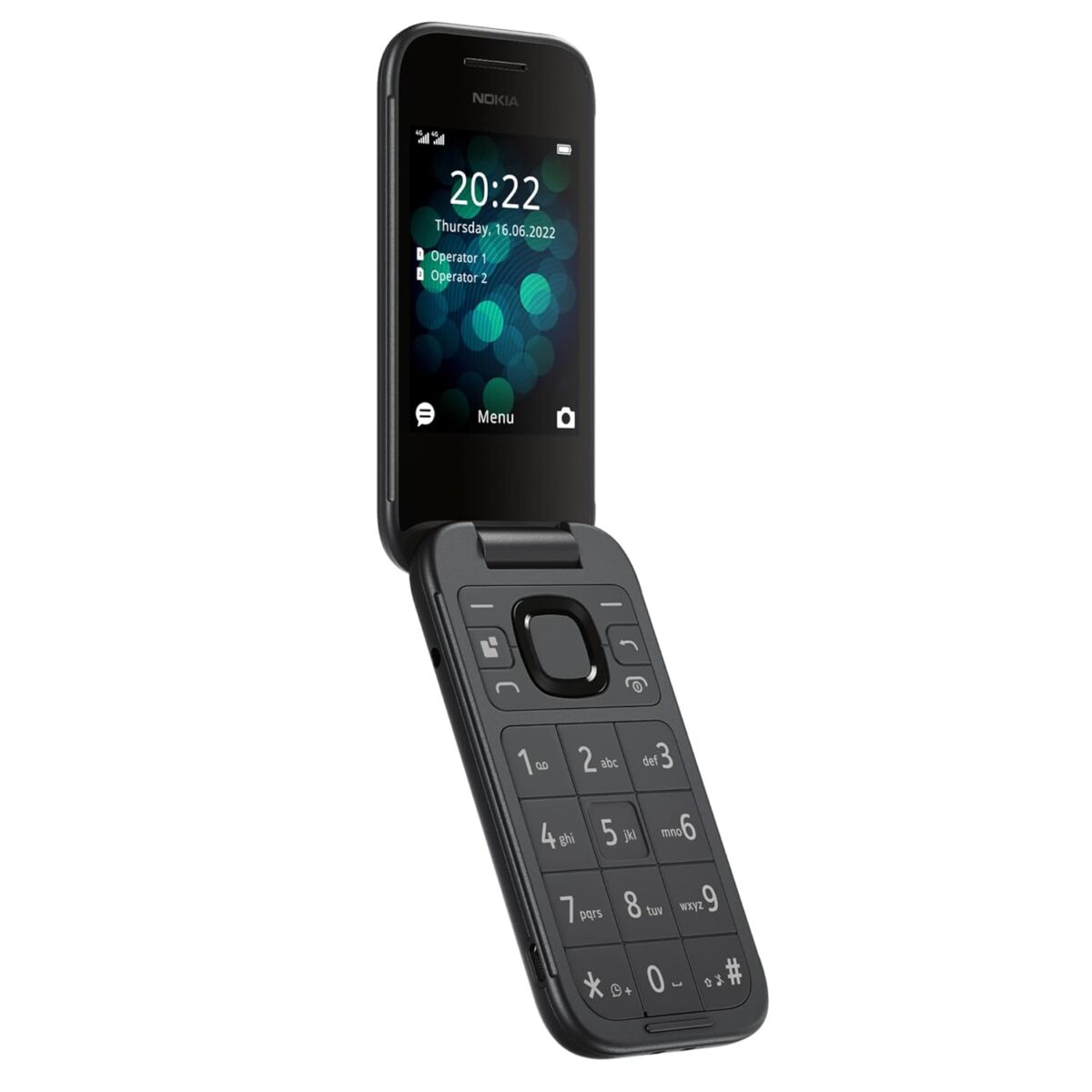 Nokia 2660 Flip 4G Volte keypad Phone with Dual SIM, Dual Screen, inbuilt MP3 Player & Wireless FM Radio | Black