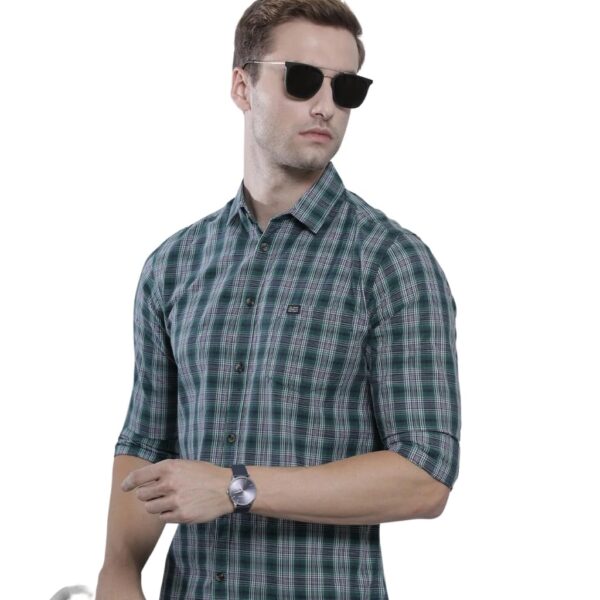 The Indian Garage Co Men Slim Fit Checkered Casual Shirt