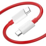 Type-C To Type-C Cable For Amazon Fire Max 11 Original USB Data & Charging Cable PD Dash WRAP Fast Charging 60W High Speed Rapid Fast Turbo QC 3.0 Charging Cable (RED, 4Amp, SZ.D2)