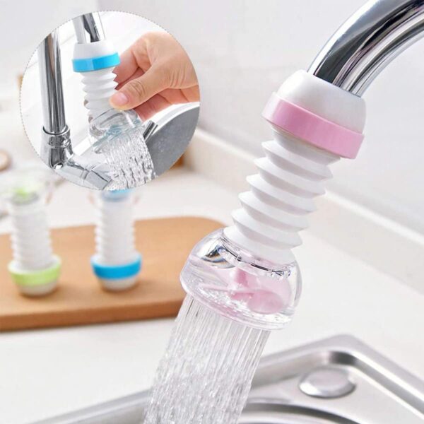 Carrot - 360 Degree Water Saving Faucet Adjustable Multiple Types Of Output Water Valve Splash Regulator Water Filter Tap Kitchen Accessories, Water Faucet Kitchen Tap, Standard