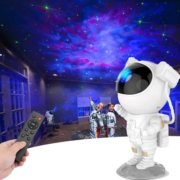 Amazplus Astronaut Galaxy Projector with Remote Control 360° Adjustable Fancy Light Xmas Lights for Decoration Home Decor Light for Kids Baby Adults Bedroom Gaming Room Party Corded Electric