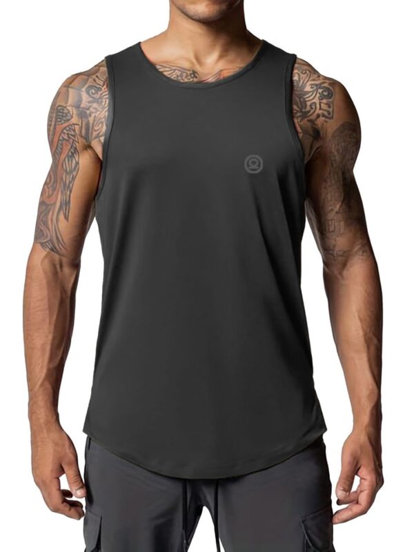 CHKOKKO Regular Men Cotton Gym Tank Tops Sleeveless Sports Vest