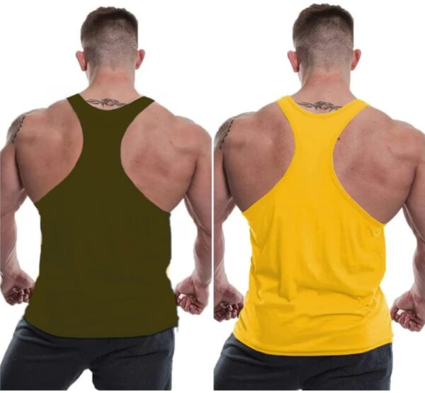 MASCARI Men's Tank Tops Muscle Gym Bodybuilding Vest Fitness Workout Sando -mf