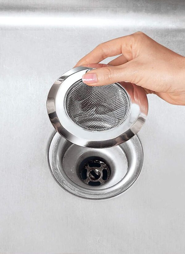 Shop Online Sink Jali Steel for Kitchen, Stainless Steel Sink Strainer Kitchen Drain Basin Basket Filter Stopper Drainer, Anti Clogging Sink, Disposal Stopper Kitchen Sinks Jali Pack of 1