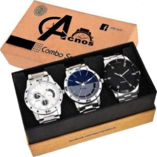 Acnos® Premium Special Super Quality Analog Watches Combo Look Like Handsome for Boys and Mens Pack of - 3(STL-437-436)