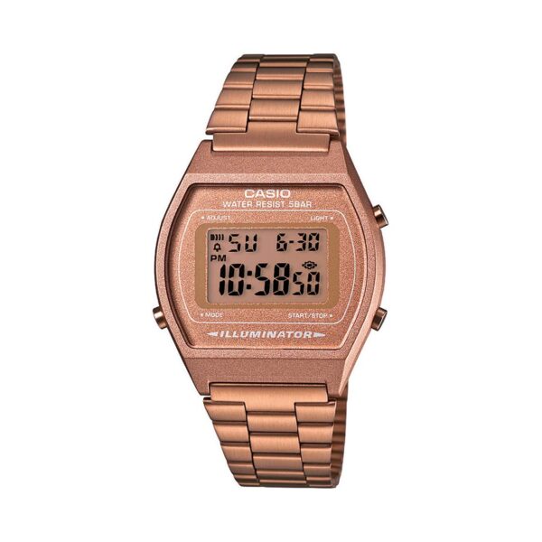 Casio Vintage Series Digital Rose Gold Dial Women's Watch-B640WC-5ADF