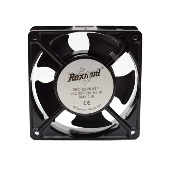 Rexnord 22038 A2 T Panel Square Aluminium Die Cast Exhaust Fan (Black, 4 X 4 Inches)