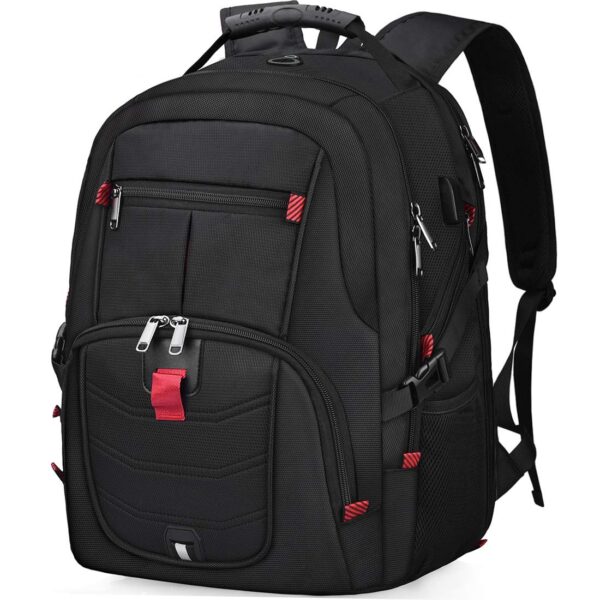 Laptop Backpack 17 inch College School Business Travel Backpacks for Men Black