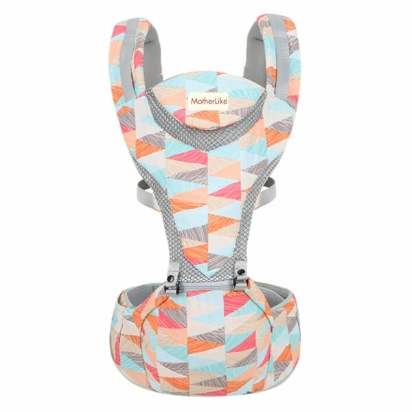 MotherLike Baby Carrier Bag with Hip Seat for 0 to 3 Year Baby, Holder Carry Nest Bag for New Born Baby, 20 Kg (Tangerine Blue)