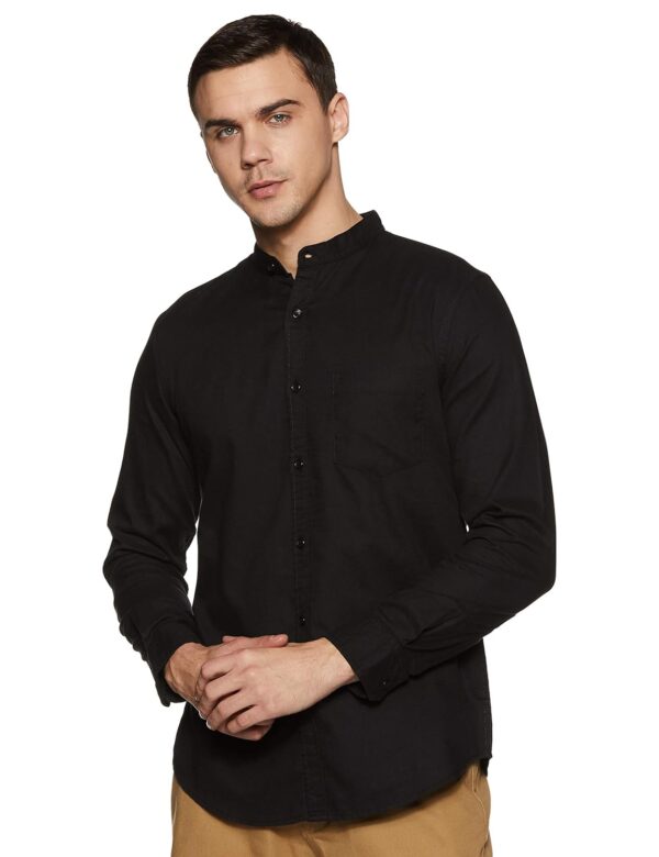 Amazon Brand - Symbol Men's Solid Regular Fit Casual Shirt