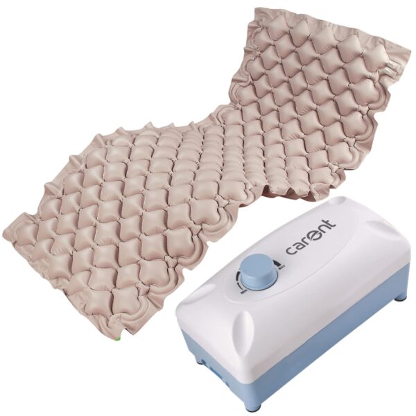 Carent Polyvinyl Chloride (Pvc) Anti-Bedsore Bubble Air Mattress (220 * 90 * 7Cm) With Alternating Pressure Pump (6-8 Min Cycle)-Qdc101, King (U.S. Standard), Brown