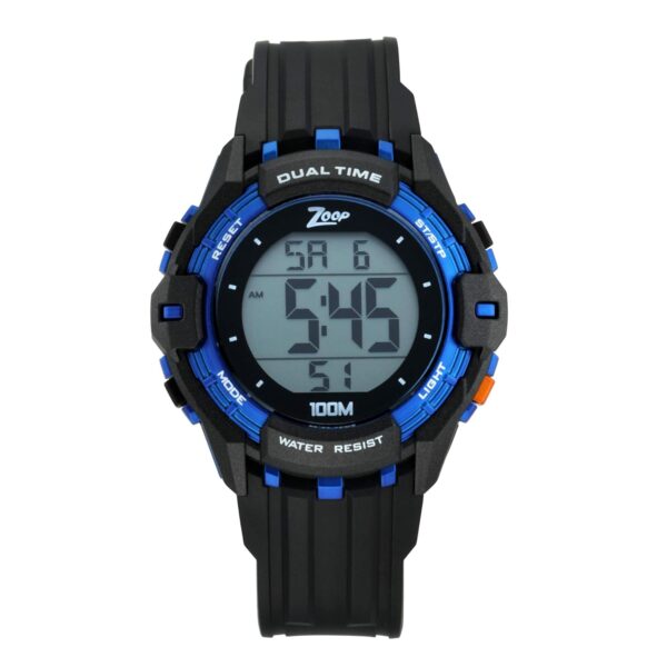 Zoop Silicone Digital Black Dial Unisex-Child Watch-Nr16012Pp03