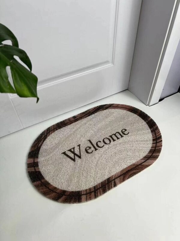 TORIOX Welcome Printed Bathroom Mat, Door Mat Quick Drying Water Soak Bathroom Mats Anti Slip Big Size Water Absorbing Floor Washable Anti Skid Foot Mat