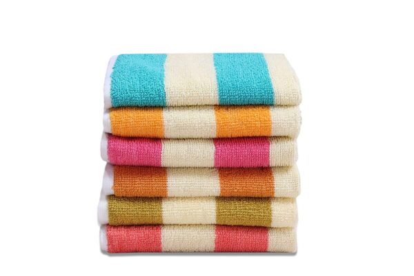 ROYAL Rk Textile 120gsm Cotton Hand Towel - Set of 6 Piece (Multicolor, 14x21 Inches)