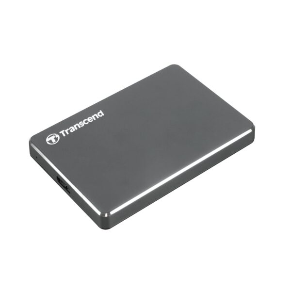 Transcend StoreJet 25C3 2TB Portable Hard Drive (Metal Grey)