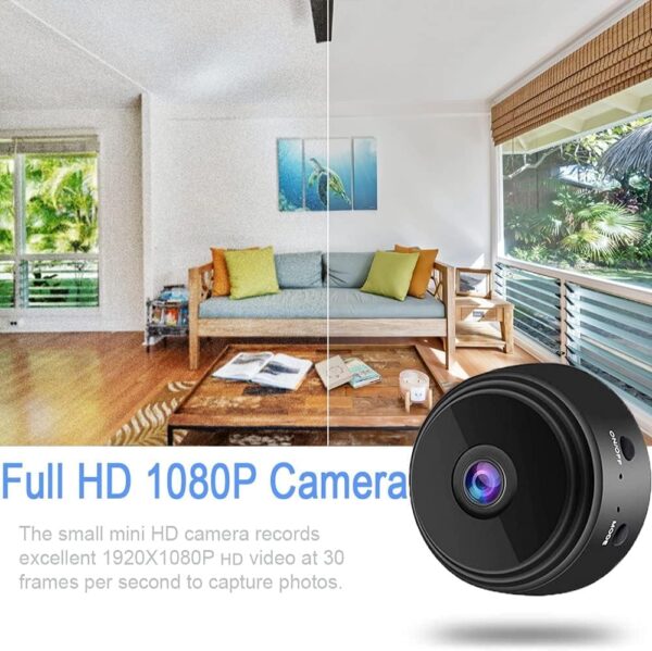 LOOK CAM lookcam 360° WiFi CCTV Security Camera for Home Outdoor High HD Focus Spy Magnet Mini Spy WiFi Magnetic Live Stream Night Vision IP Wireless 1080P Audio Video Hidden Nanny